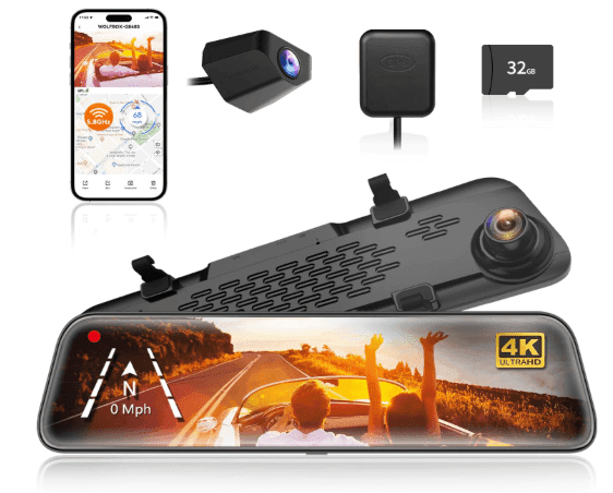 Smart Driving Essentials: A Closer Look at the WOLFBOX Mirror Dash Cam