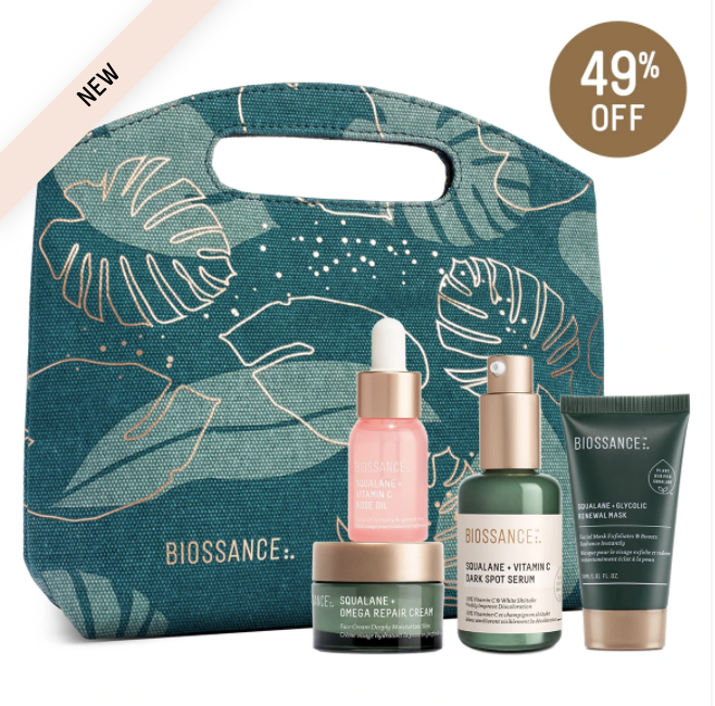Biossance:  off  purchase or 20% off any purchase.