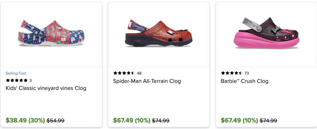 Crocs Comfy Stylish Shoes Now Up to 70% Off + Extra 70% Off!