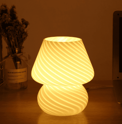 Exclusive 72% Off BSOD Mushroom Lamp: Vintage Glass Table Lighting