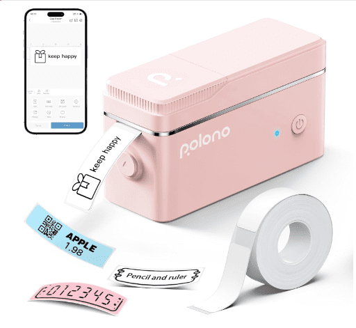 48% Off POLONO P31S Label Maker Machine – Portable, Bluetooth, and Easy to Use