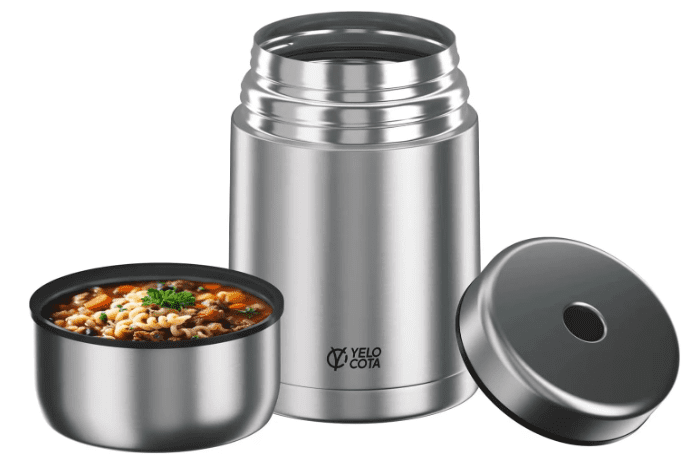 Save 30% on Yelocota Food Jar – Stylish and Insulated for Hot and Cold Meals