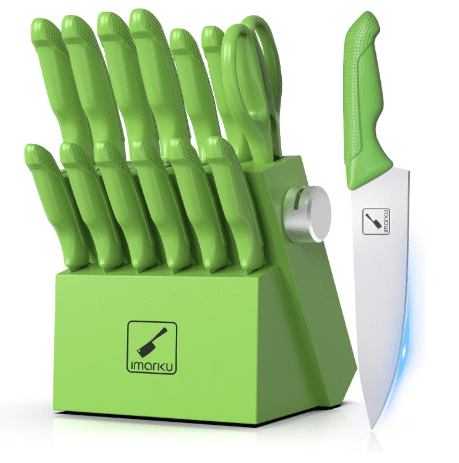 Slice Like a Pro: 23% Off imarku Japanese Stainless Steel Knife Set – Now $53.99