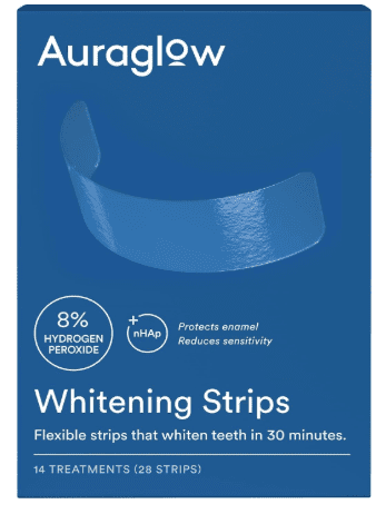 Brighten Your Smile: Auraglow Teeth Whitening Strips 38% Off