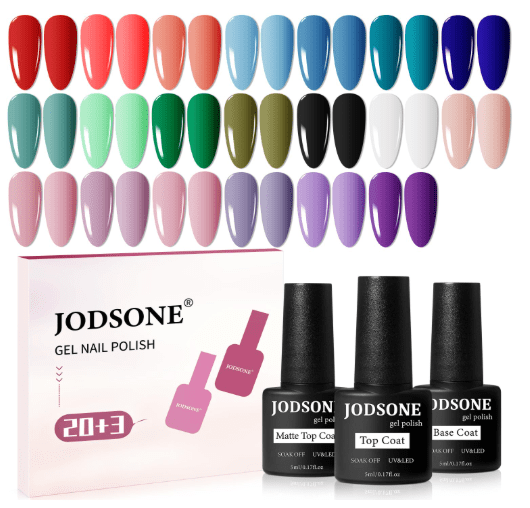 Get Creative with JODSONE 23 PCS Gel Nail Polish Set – 40% Off at $5.98