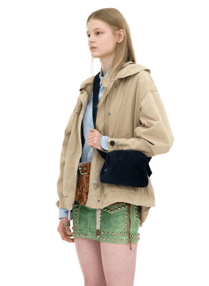 OSOI Autumn-Winter Textured New Bags Pecan Brot Cross-body Bag $320