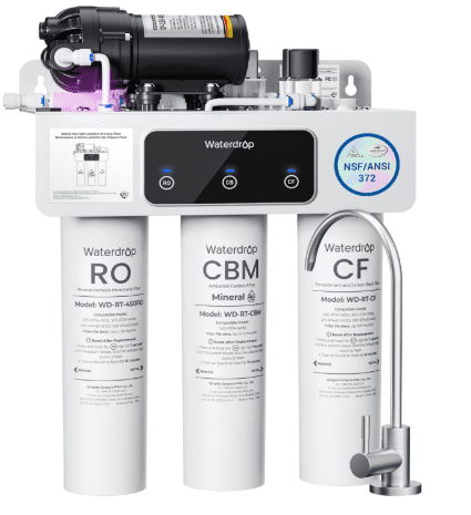 Waterdrop WD-T3-M 9-Stage Reverse Osmosis Water Filter – Save 21% on Pure, Mineral-Rich Water