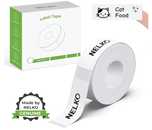 Nelko Genuine P21 Label Maker Tape – 41% Off $7.99 for Organized Home & Office