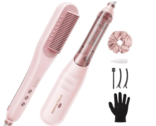 Wavytalk Pro Steam Hair Straightener Brush – 3-in-1 Steam Styling for Shiny, Smooth, Frizz-Free Hair at 30% Off