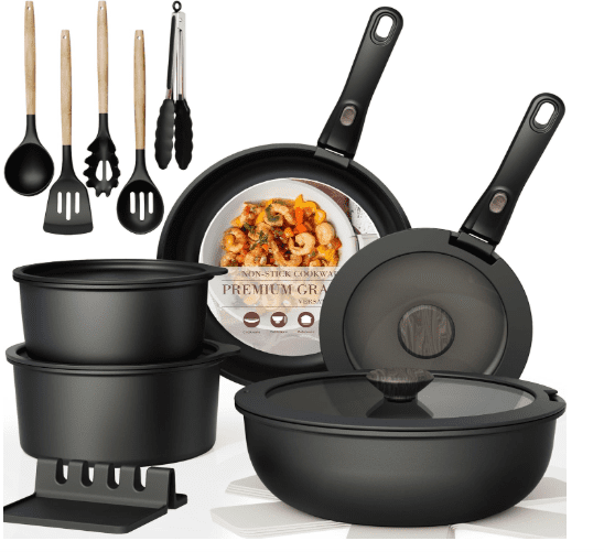 Astercook Cookware 40% Off – Upgrade Your Kitchen with This 21-Piece Non-Stick Set
