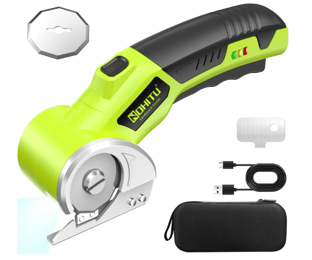 Nohitu Cordless Electric Scissors Limited-Time Deal: Powerful Rechargeable Cutter for Crafts, Fabric & Cardboard at $36.99