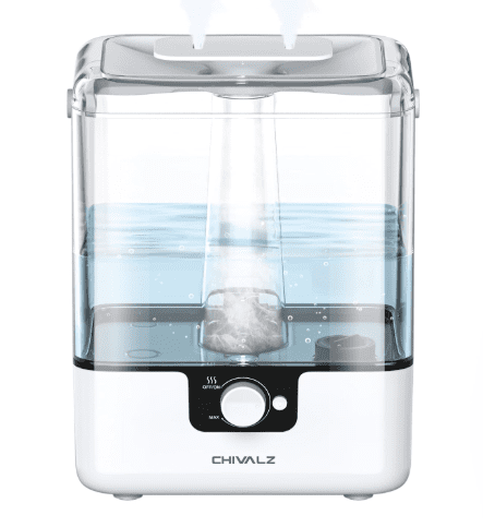 CHIVALZ 6L Cool Mist Humidifier for Bedroom & Nursery — Limited-Time 33% Off, Now $39.98 (Was $59.99)