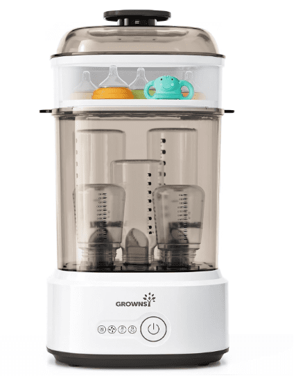 14% Off GROWNSY 4-in-1 Compact Bottle Sterilizer & Dryer for Modern Parents